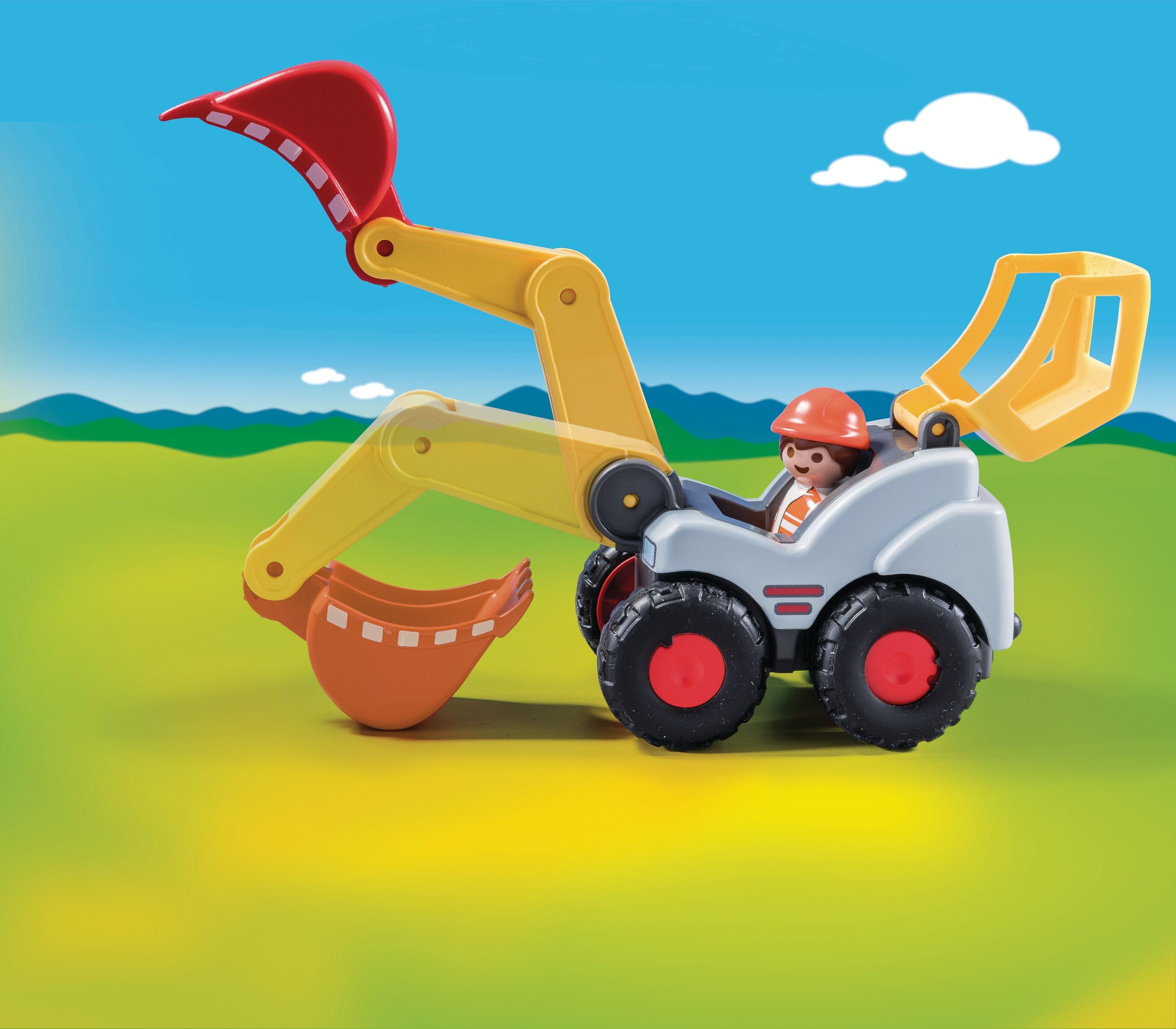 Playmobil 1.2.3 Pala Excavadora