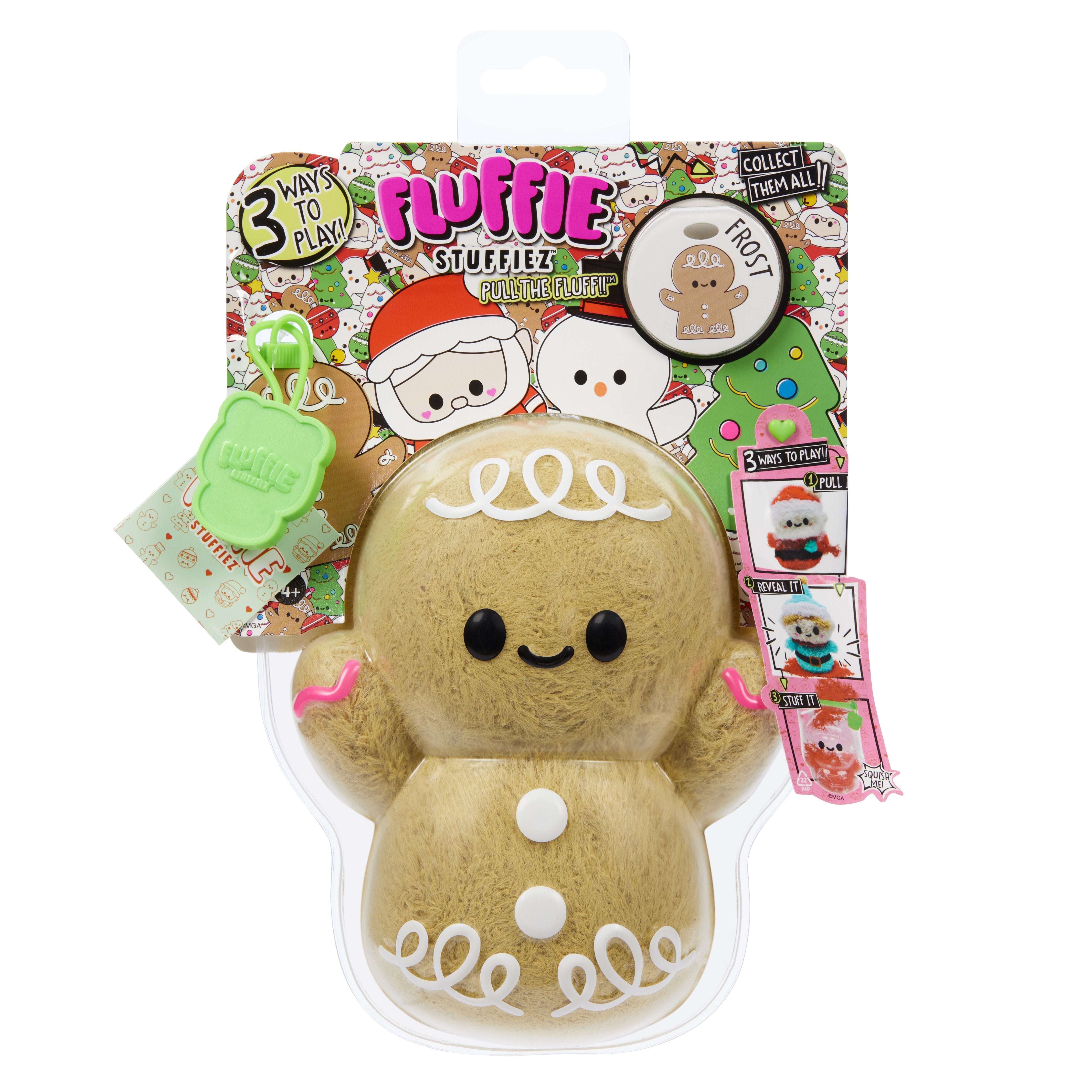 EAN 0035051514466 - MGA Entertainment Fluffie Stuffiez Small Plush - Holiday Gingerbread imagen 6