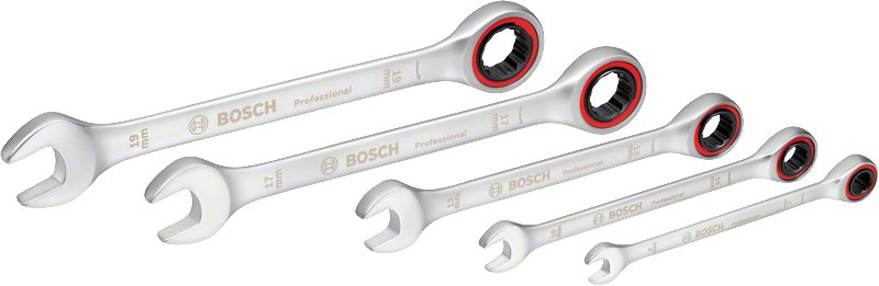 EAN 4053423251463 - Bosch 1.600.A02.Z3D Acero cromo vanadio 8,10,13,17,19 mm 5 pieza(s) imagen 1