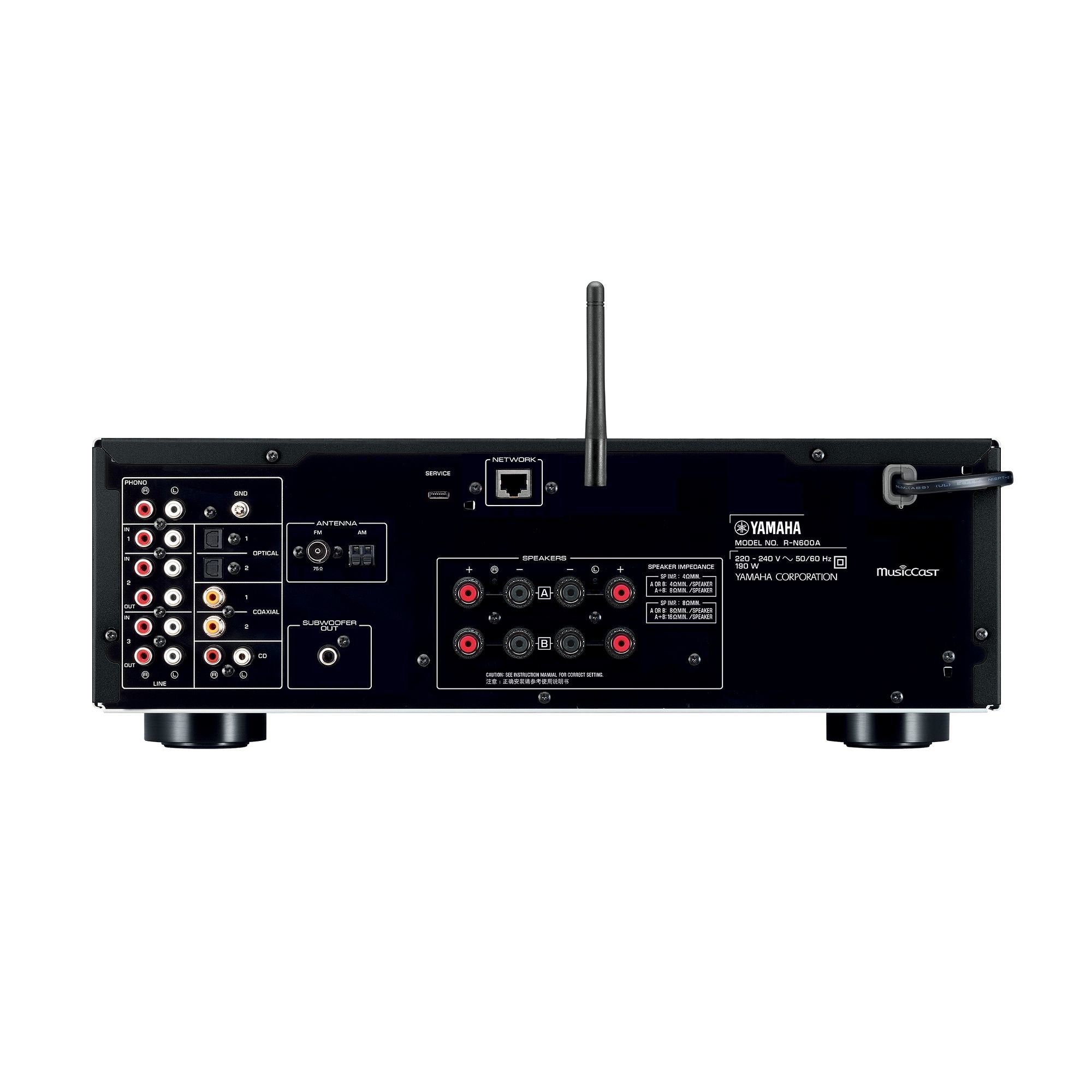 Yamaha Av-Receiver Avreceiver R-N600a Rn600a Negro Negro (R-N600a (Rn600a Blb)