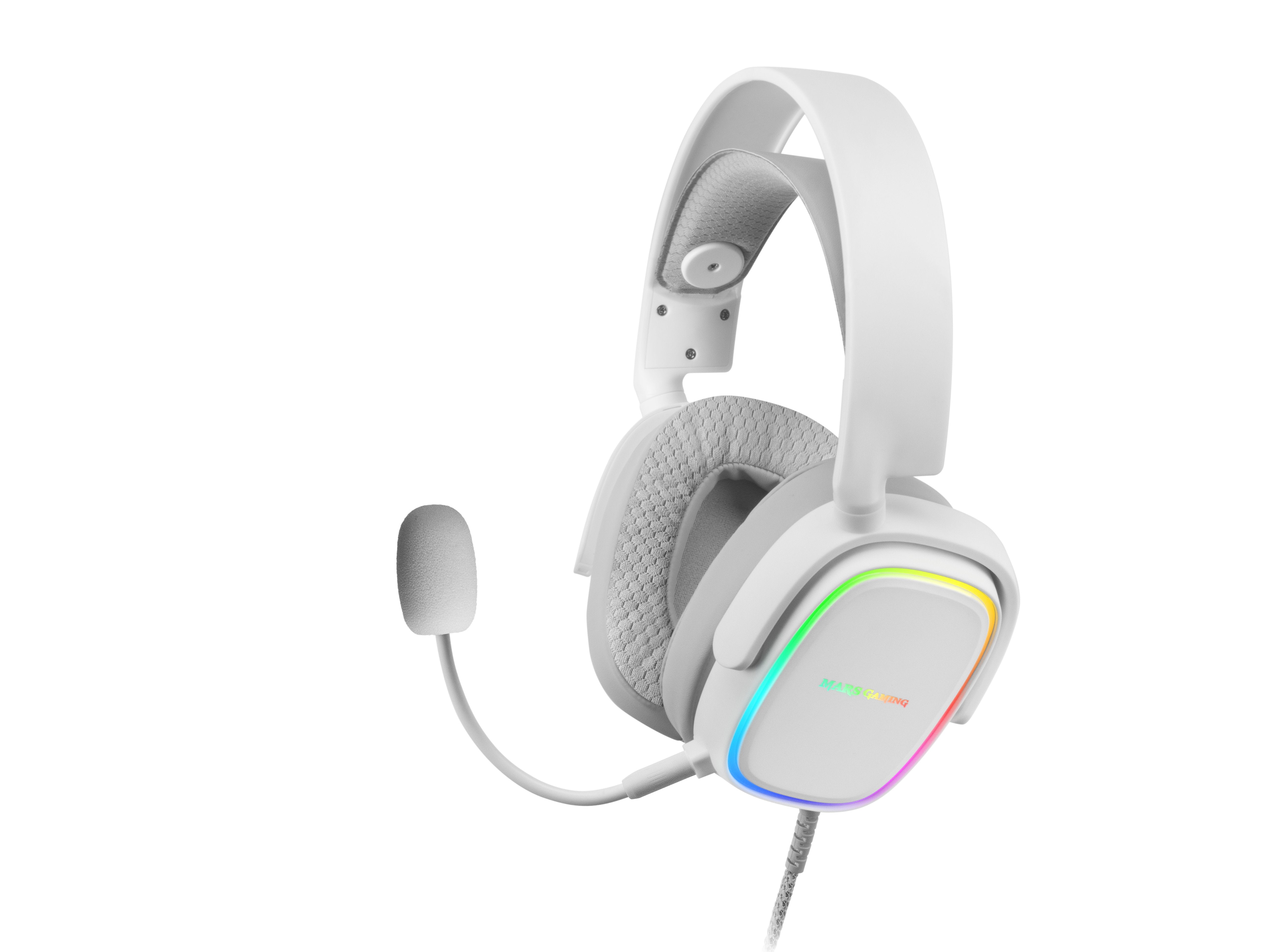 Auriculares Gaming Con Micrófono Mars Gaming Mhaw Jack 3.5 Blancos
