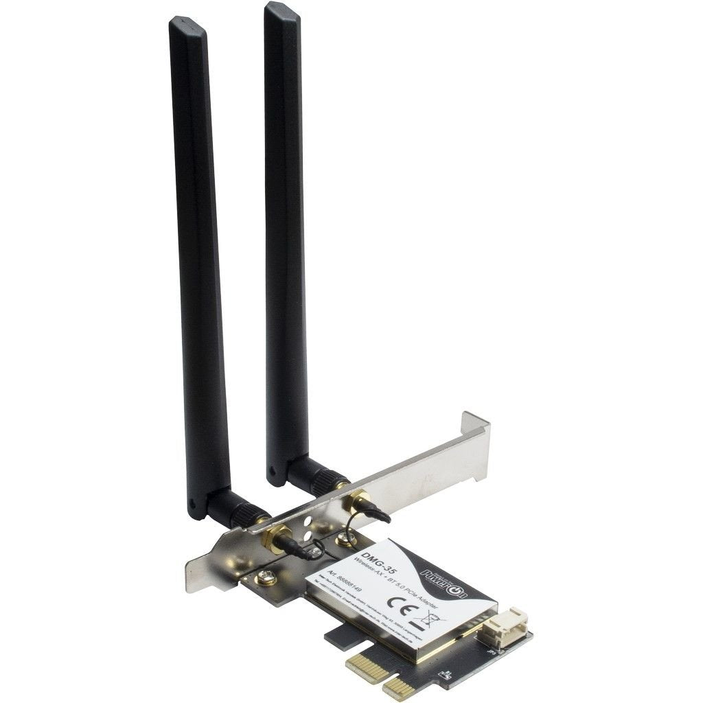 Inter-Tech Adaptador Wi-Fi6 + Bt5.0 Pcie Antena Dmg-35 3000
