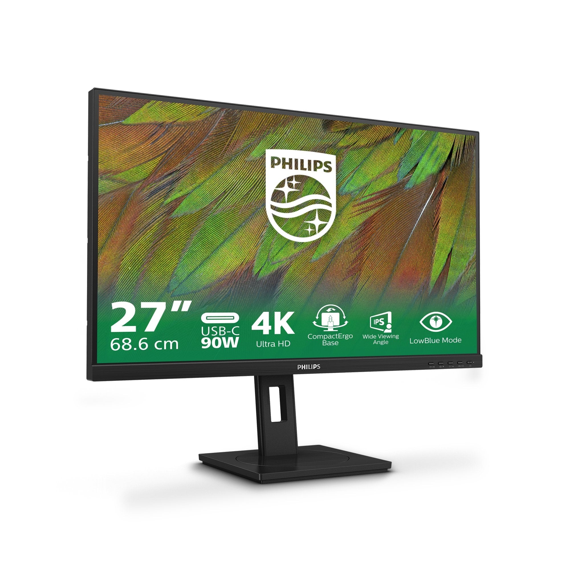 Monitor Led Philips  27" Uhd  0hz 2xhdmi 2.0 Dp 1.4 Ubs-C 27b1u3900/00
