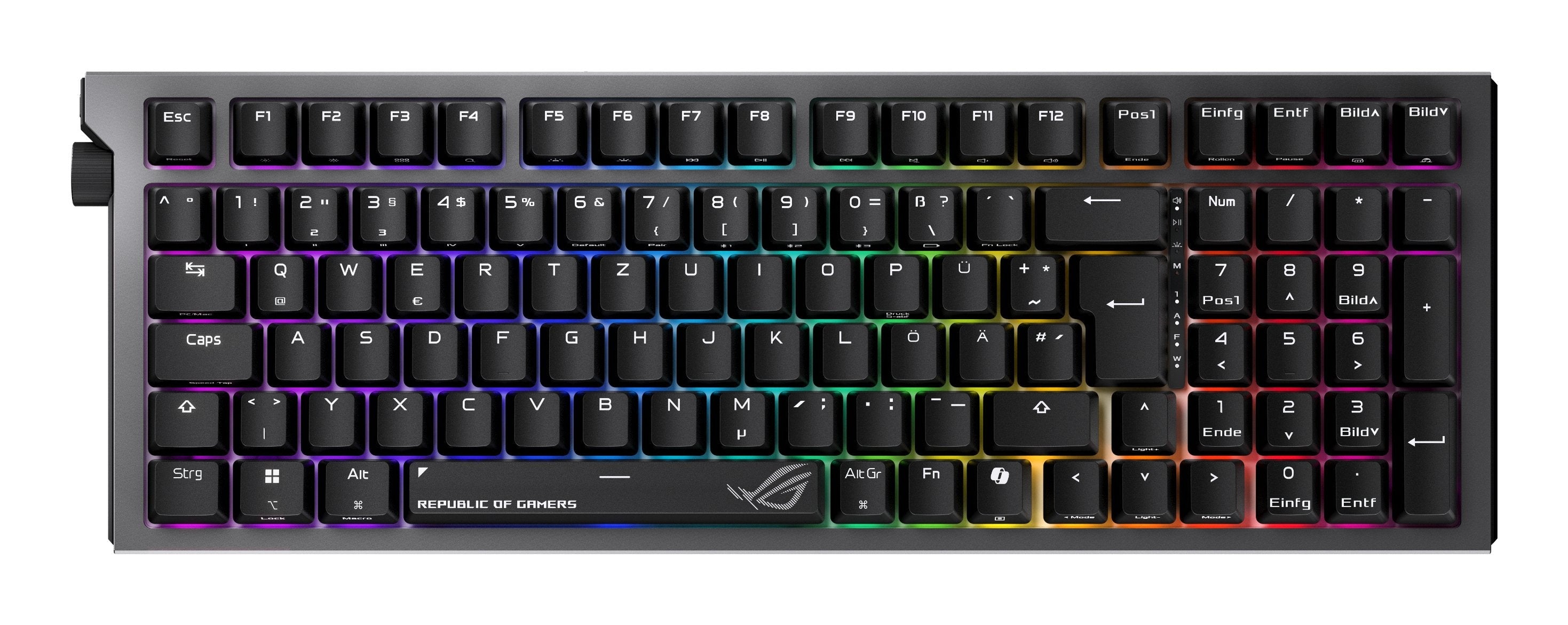 Asus Rog Strix Morph 96 Wireless (Negro, De-Layout, Rog Nx V2) 90mp04if-Bkda03