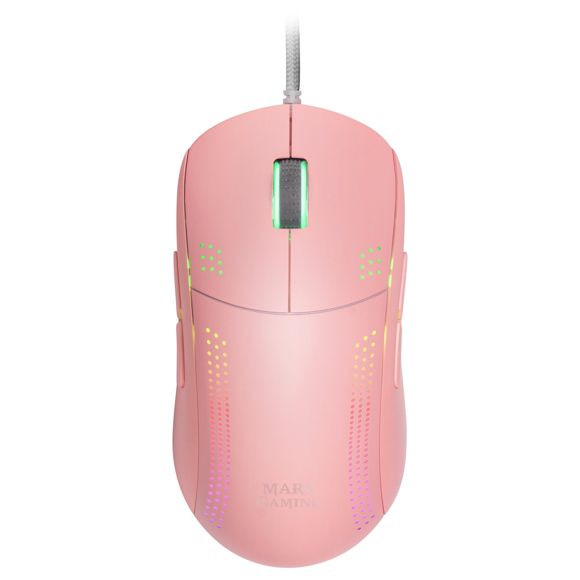 Ratón Gaming Mars Gaming Mmpro/ Hasta 32000 Dpi/ Rosa