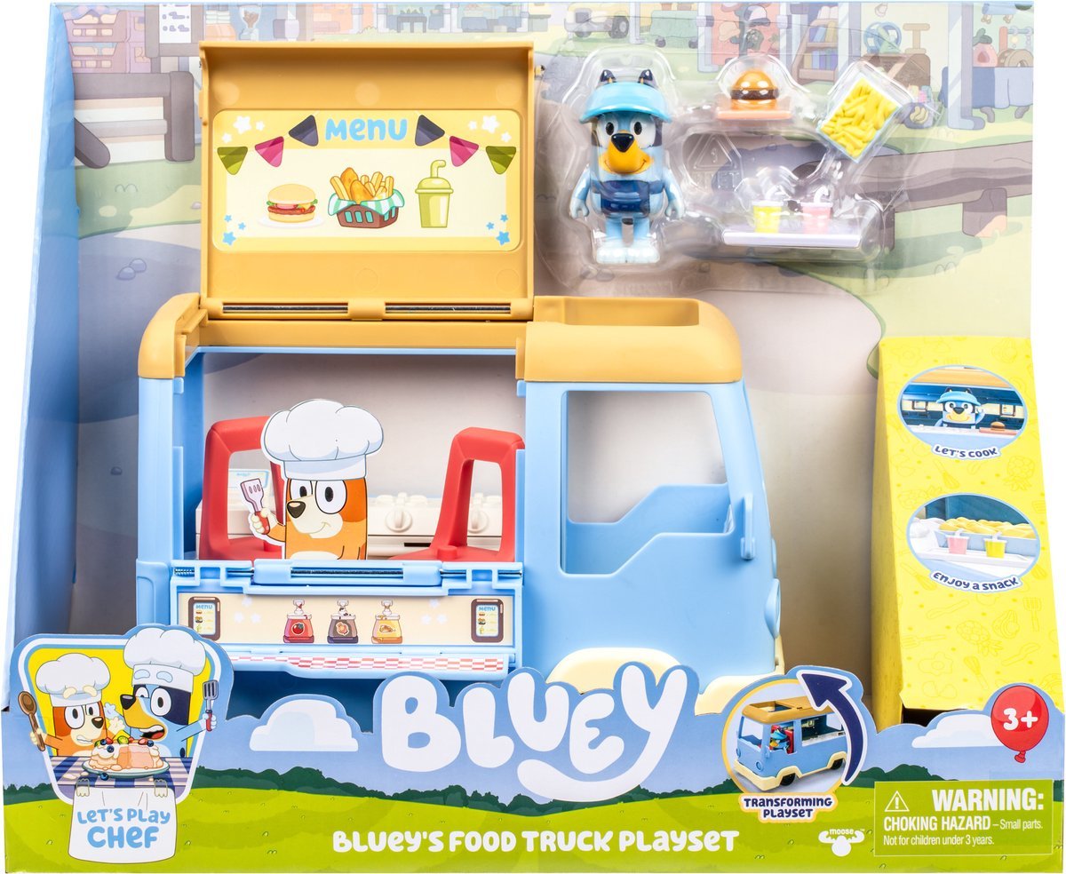 Moose Toys Bluey - Lets Play Chef Food Truck Juego, Vehículo De Juguete 18919