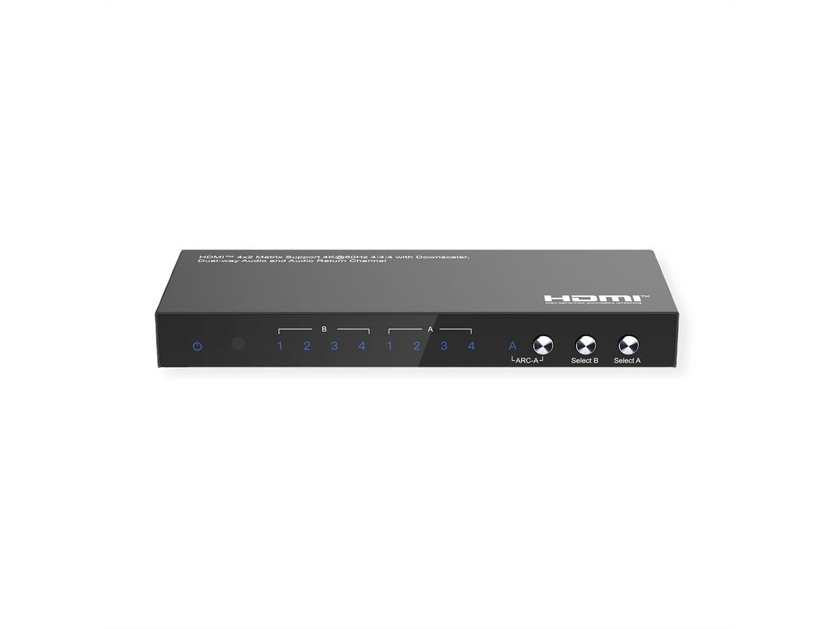 Value 4k Hdmi Matrix Switch, 4 X 2, Mit Fernbedienung