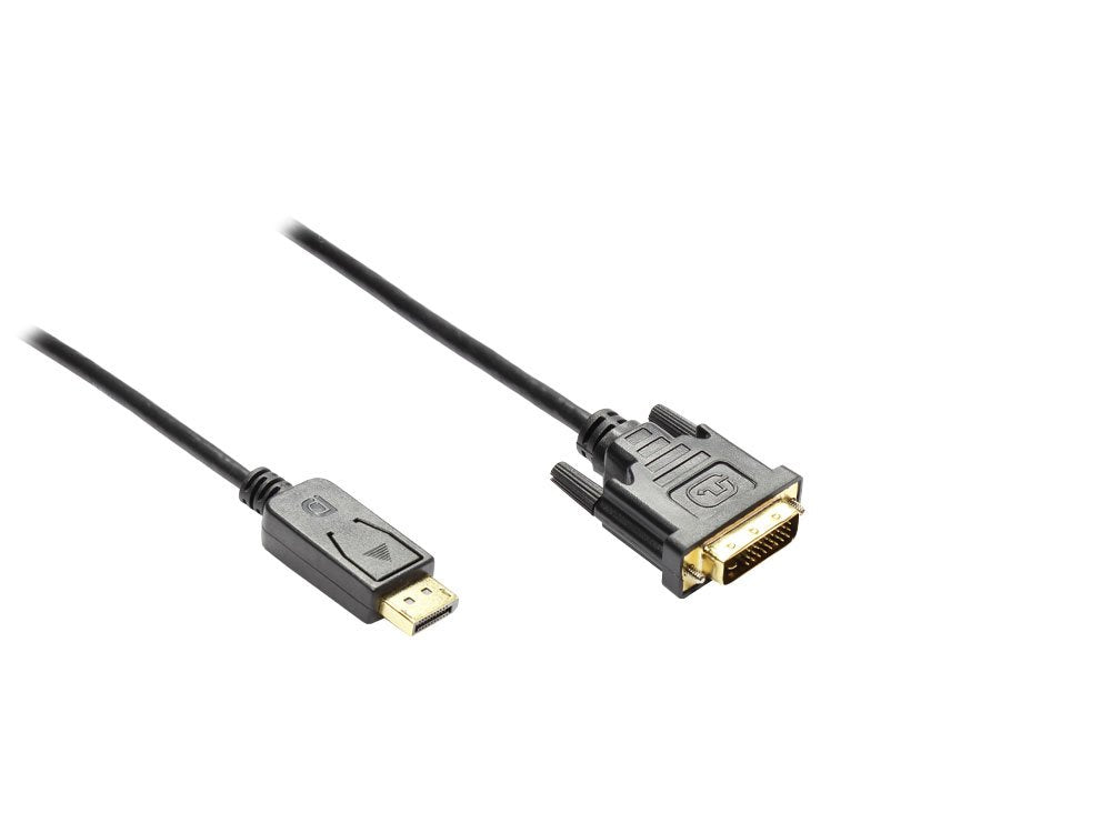 EAN 4014619300280 - Alcasa DP-DVI adaptador de cable de vídeo 1,8 m DisplayPort DVI-D Negro imagen 1