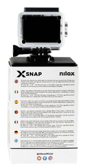 Cámara Nilox Nxacxsnap01  Para Deporte De Acción 4 Mp 4k Ultra Hd Cmos 56,2 G