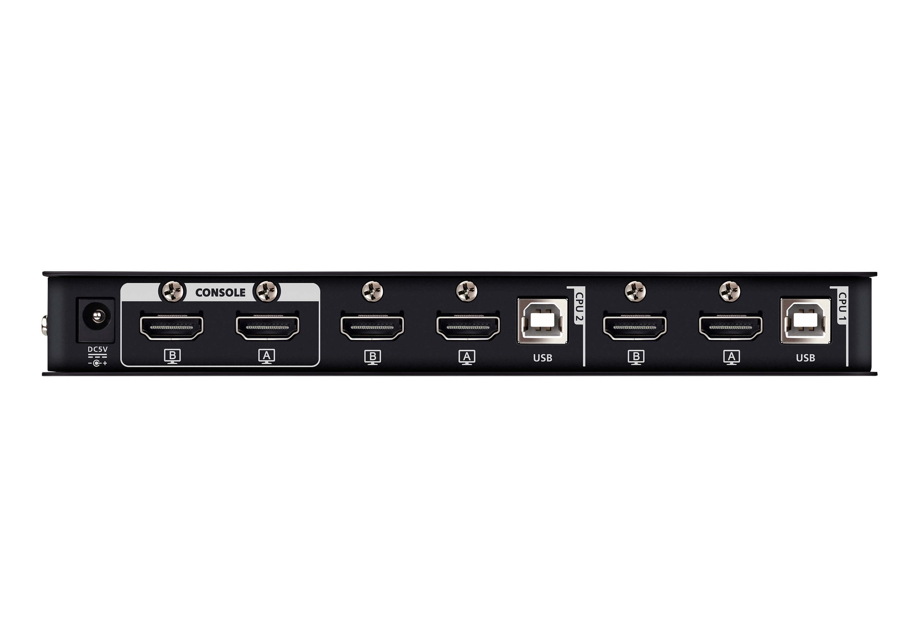 Conmutador Kvm  2 Puertos Hdmi 4k Usb 2.0 Para Dos Pantallas  Aten-Aten-742h