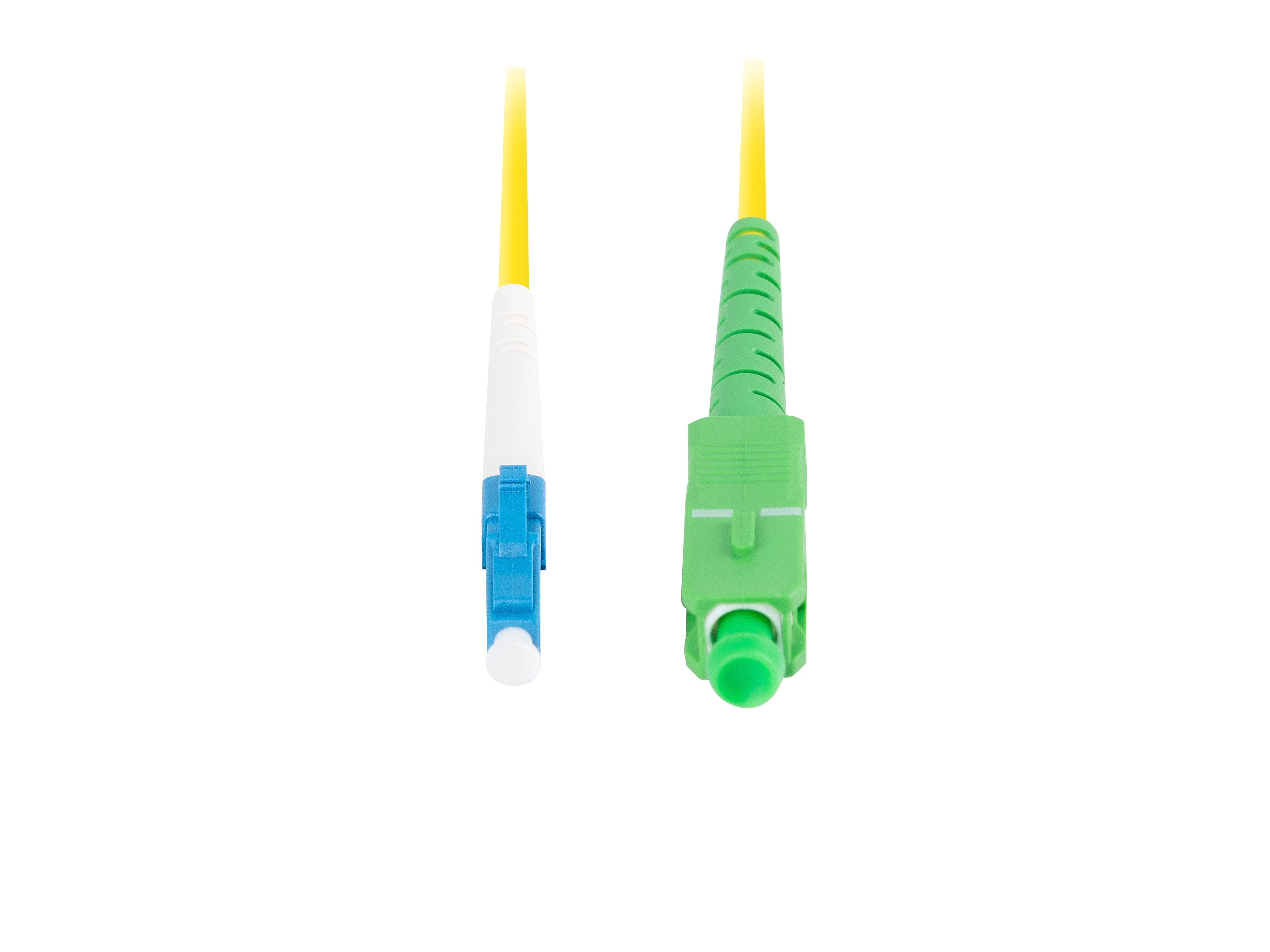 Cable Fibra Óptica 2m Lanberg Mono Lc/Upc-Sc/Apc Simplex G657a1 Lszh Amarillo