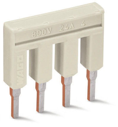 Wago 2002-408 Brcker,8-Fach,Isoliert,Lichtgrau