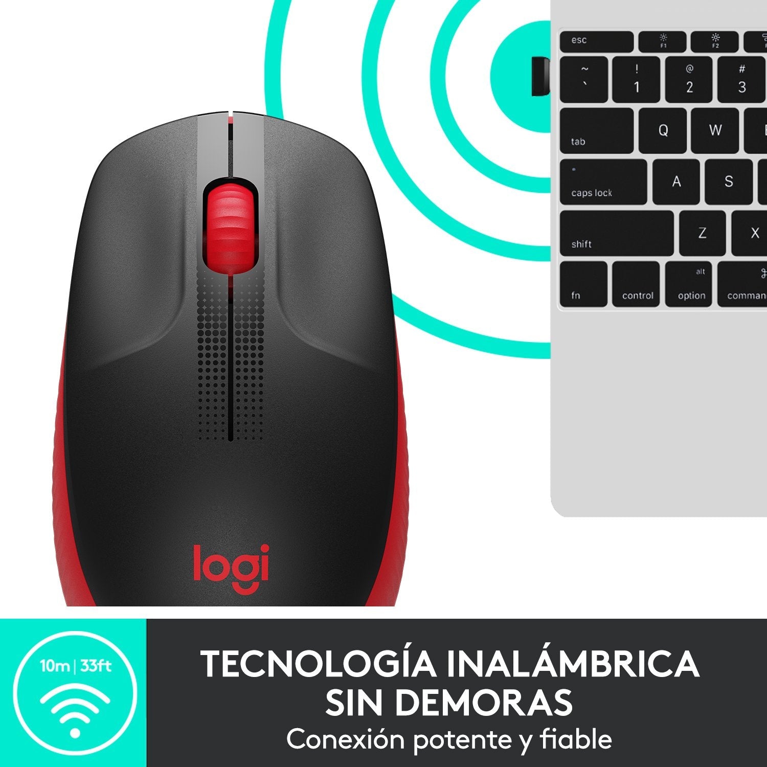 EAN 5099206091856 - Logitech 910-005908 ratón Oficina Ambidextro RF inalámbrico Óptico 1000 DPI imagen 9