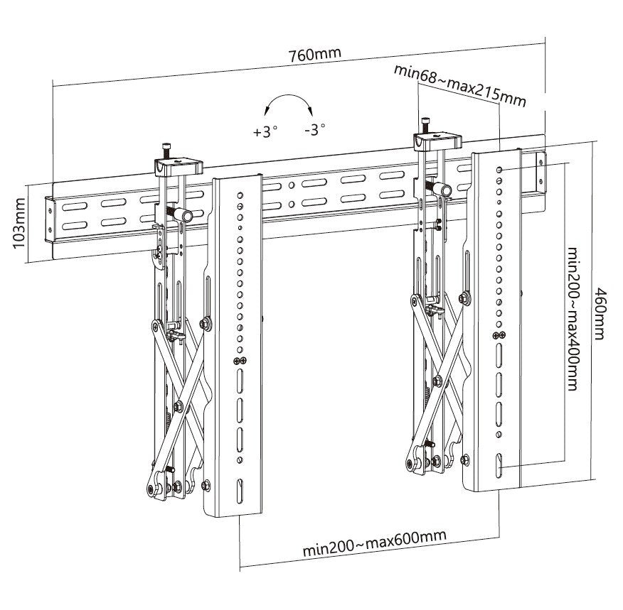 Equip Soporte De Pared 37"-70"/45kg