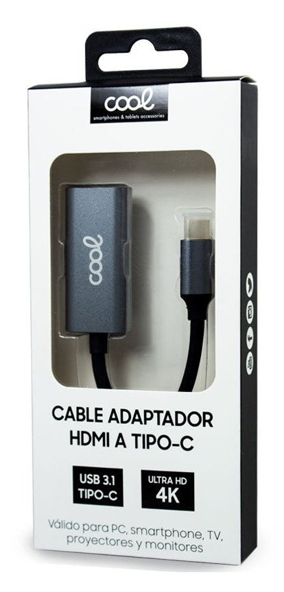 Cable Adaptador Hdmi A Tipo-C Cool.
Válido Para Pc, Smartphone, Tv, Proyectores Y Monitores.
Usb 3.1; Ultra Hd 4k.
El Cable Adaptador Lleva Acabado Metalizado. Código Logístico: Lxbrndtr
Compatible Con Todos Los Móviles Con