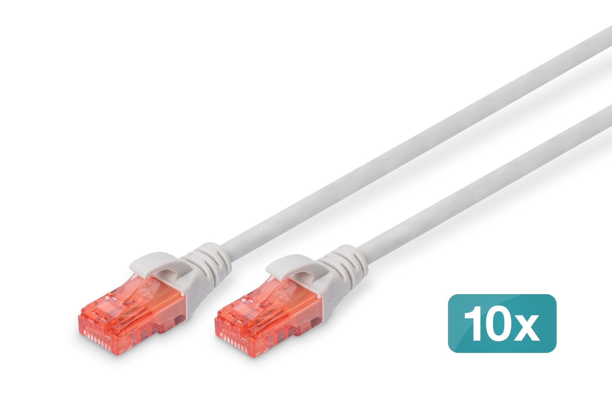 Cat 6 U/Utp Patch Cord-Lszh10p Cabl Awg 26/7 0.5 M 10 Pieces Grey