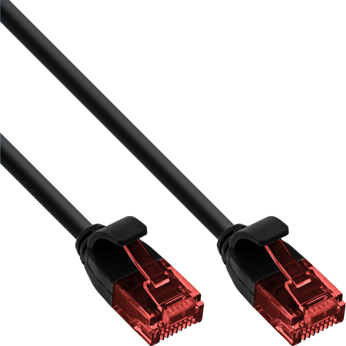 Cable De Red Inline Slim, U/Utp, Cat.6, Negro, 2m