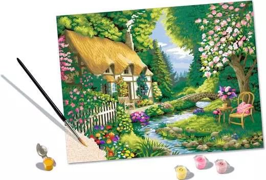 Ravensburger Creart - Casa De Campo En El Río, Pintura 20154