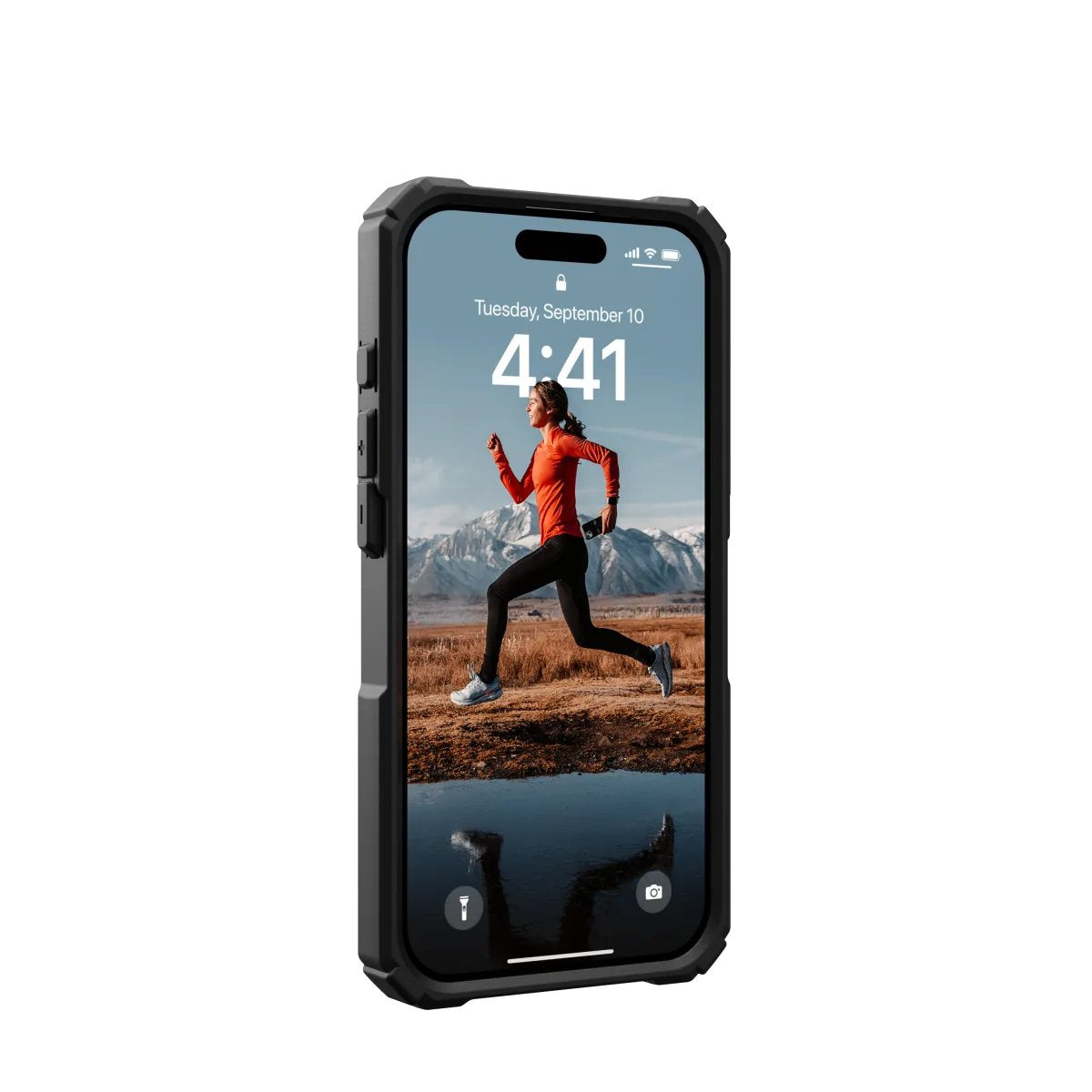 Funda Uag Serie Plasma Xte Magsafe Black Orange Apple Iphone 15 Pro