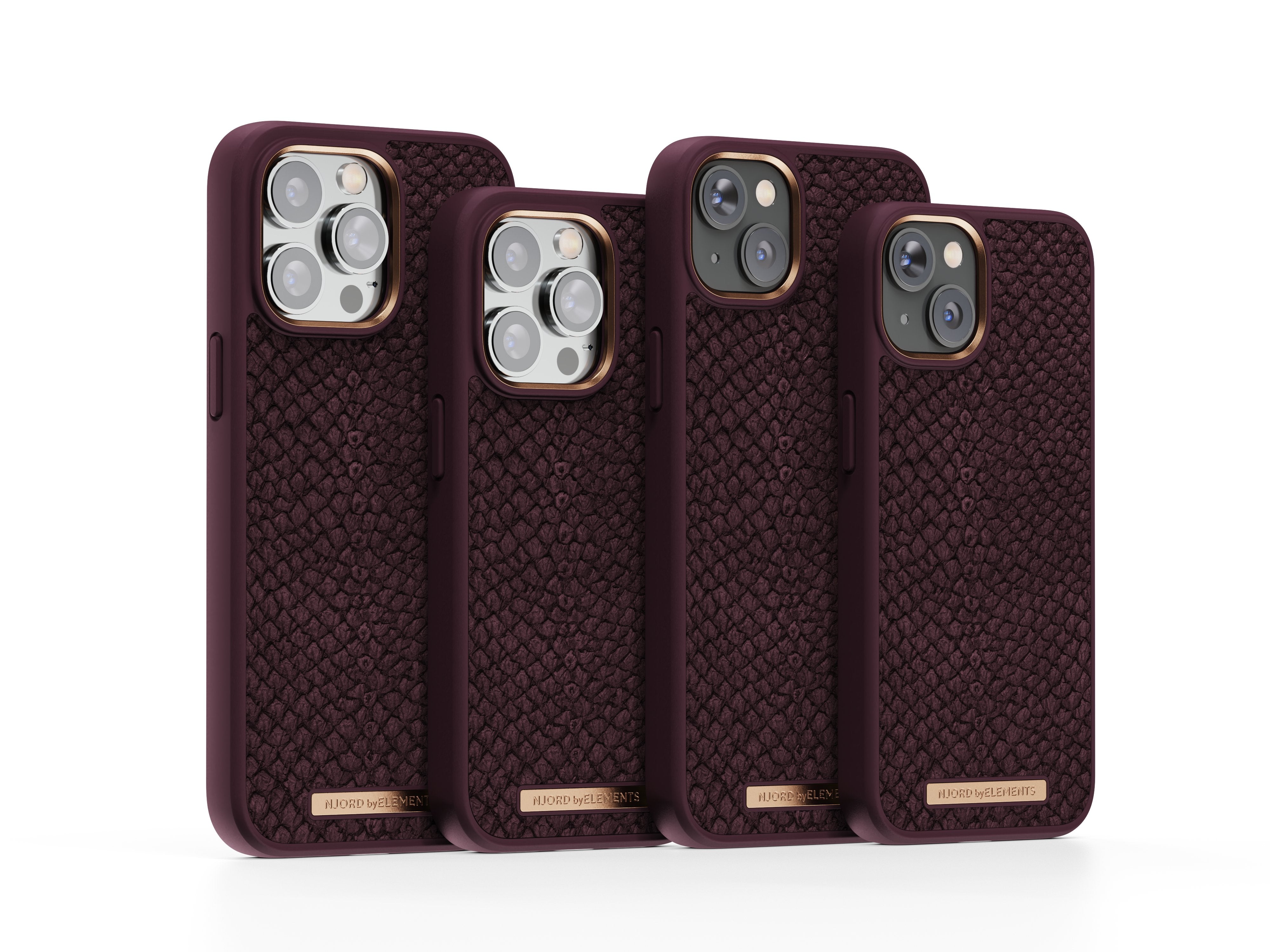 Njord Byelements Salmon Leather Magsafe Case - Iphone 14 - Rust