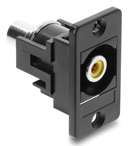 Delock Panel Mount Cinch Hembra A Cinch Hembra Amarillo / Negro