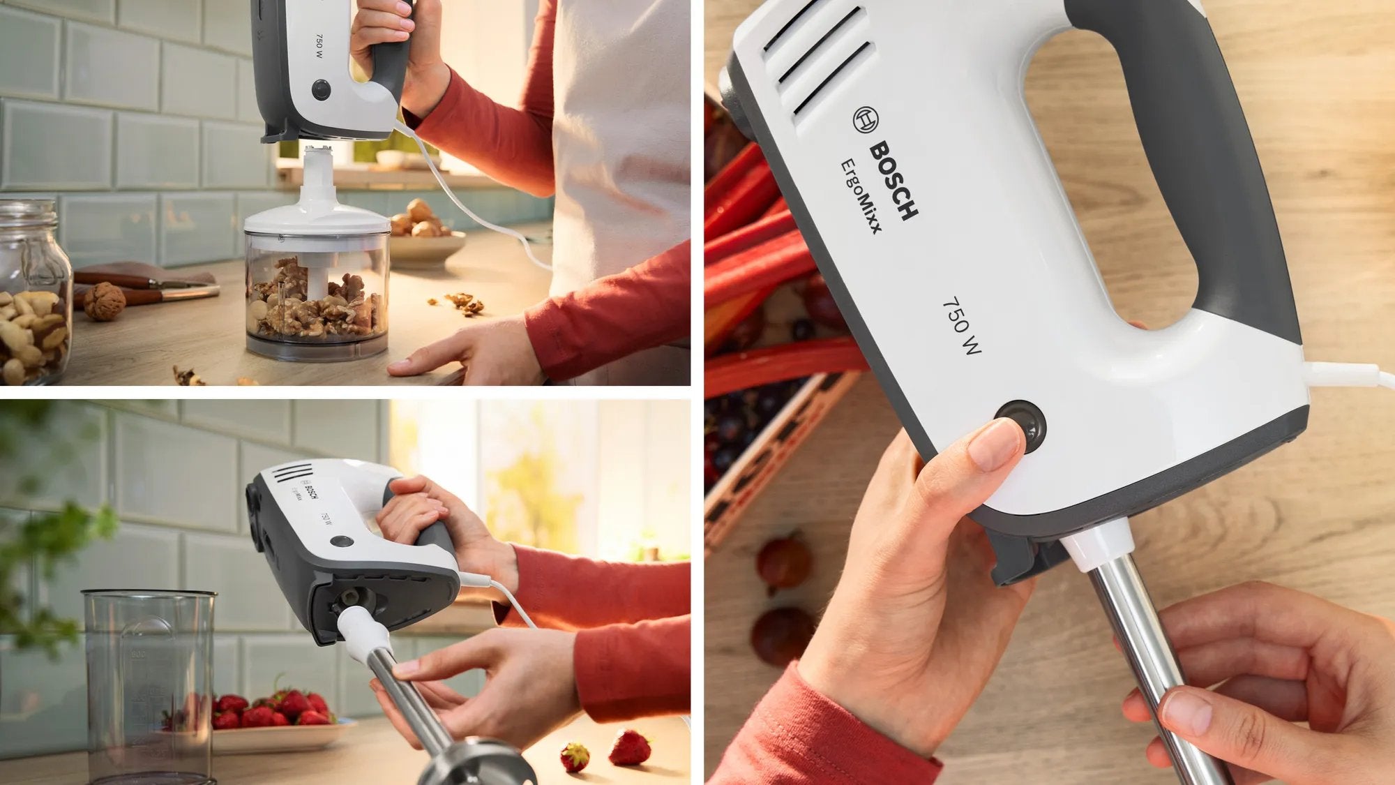 EAN 4242005419500 - Bosch MFQ37490 batidora Batidora de mano 750 W Gris, Blanco imagen 9