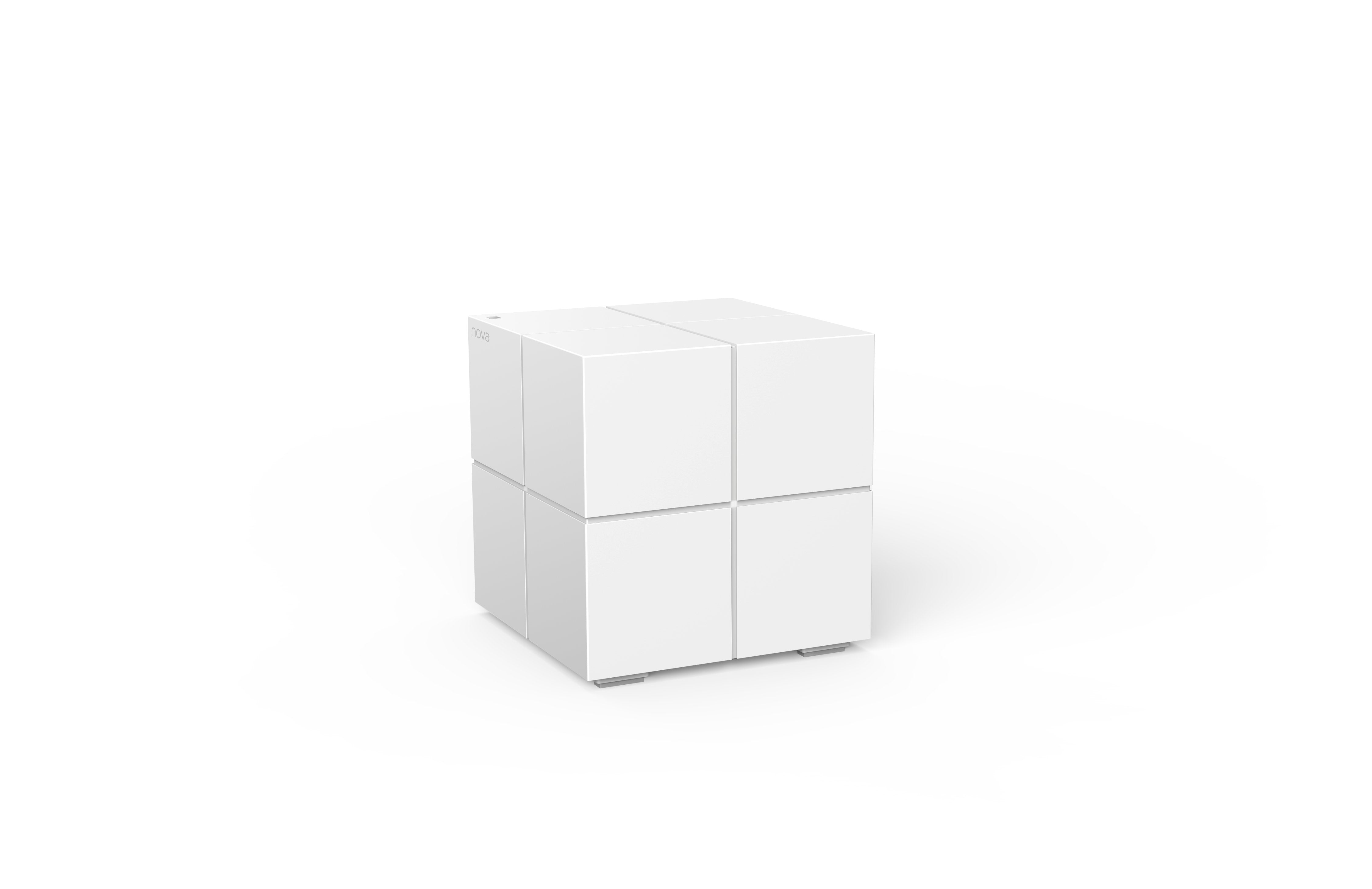 Sistema Mesh Wifi Tenda Mw6-Nova 3 Unidades Wifi A/Ac/B/G/N/ 600m2  2 Puertos Gigabit Gestión Por App