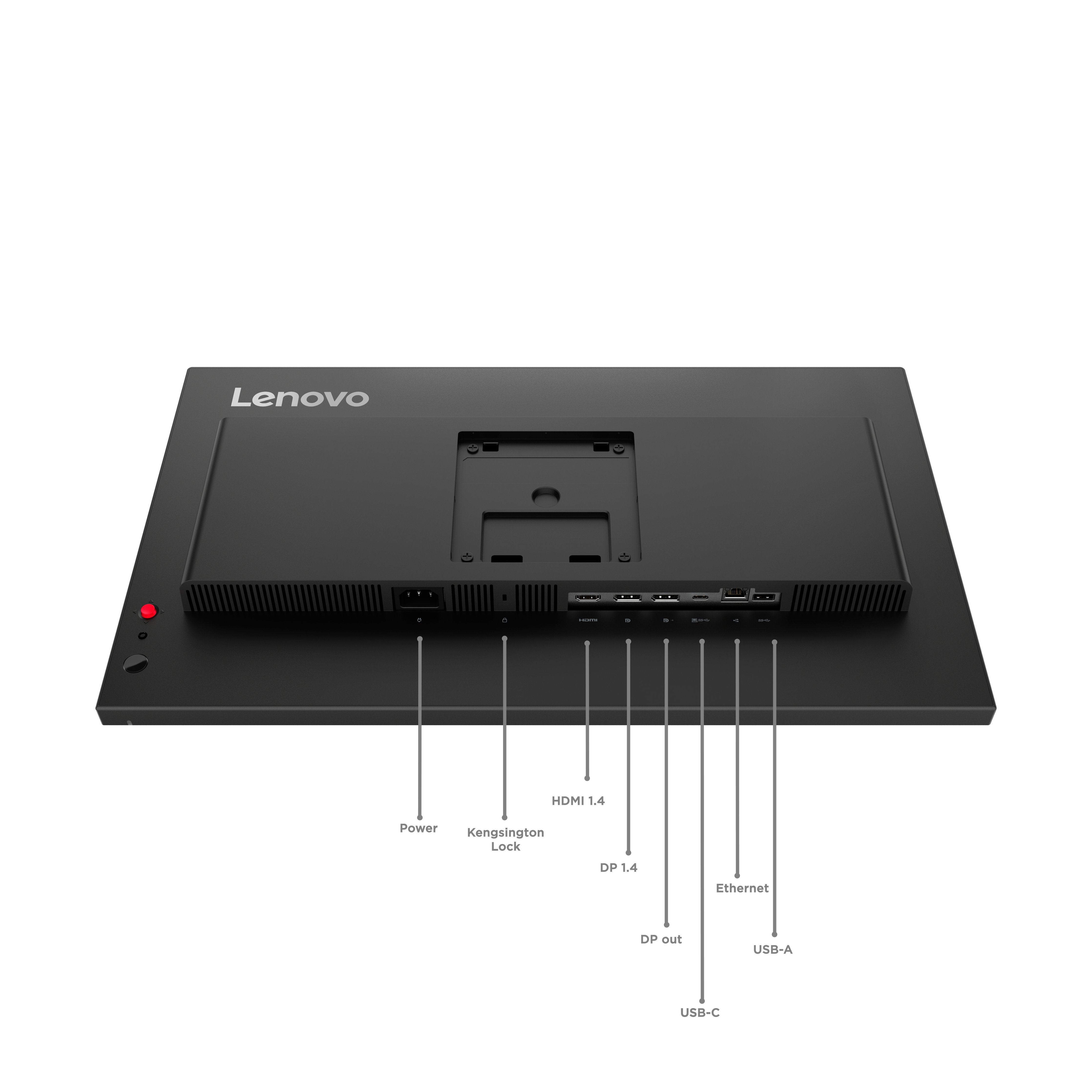 Lenovo Thinkvision T24d-40 Monitor Led 24" (23.8" Visible) 1920 X 1080 Full Hd (1080p) @ 120 Hz Ips 250 Cd/M² 1500:1 4 Ms Hdmi Displayport Usb-C Altavoces Negro Eclipse