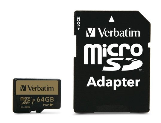Verbatim Pro+ U3 Micro Sdxc Card 64gb C/Adaptador