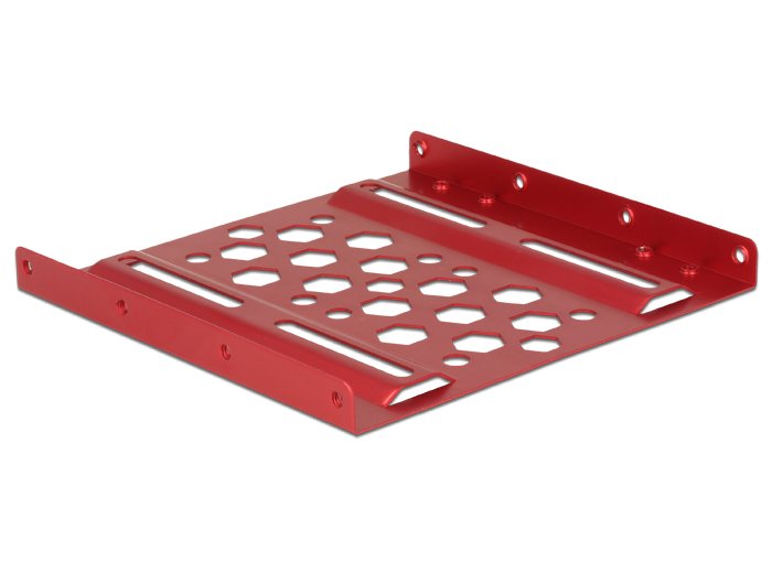 Marco De Instalación De Aluminio De Delock 2,5" A 3,5" Rojo