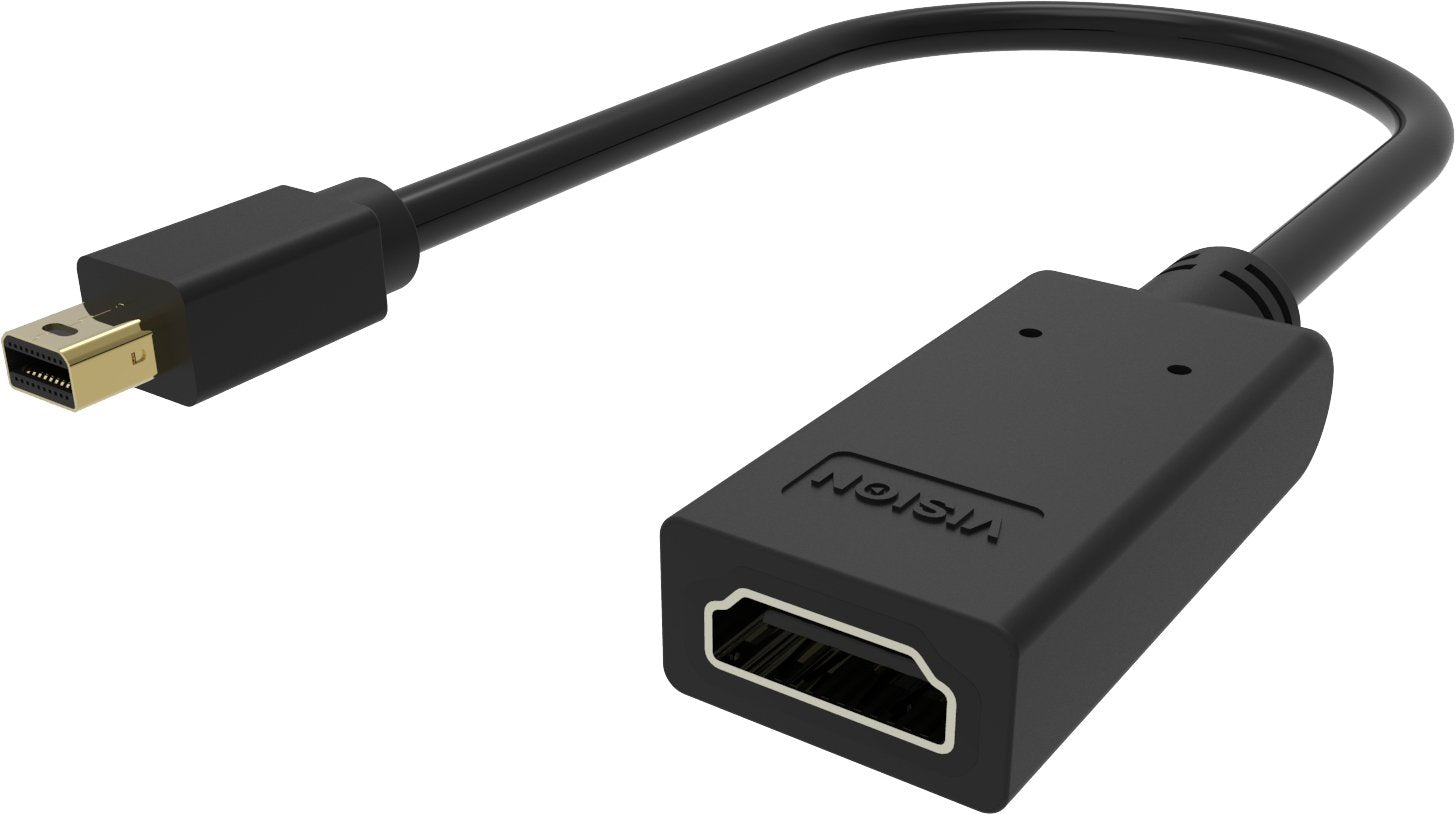 EAN 4979147000005 - Vision TC-MDPHDMI/BL adaptador de cable de vídeo Mini DisplayPort HDMI tipo A (Estándar) Negro imagen 2