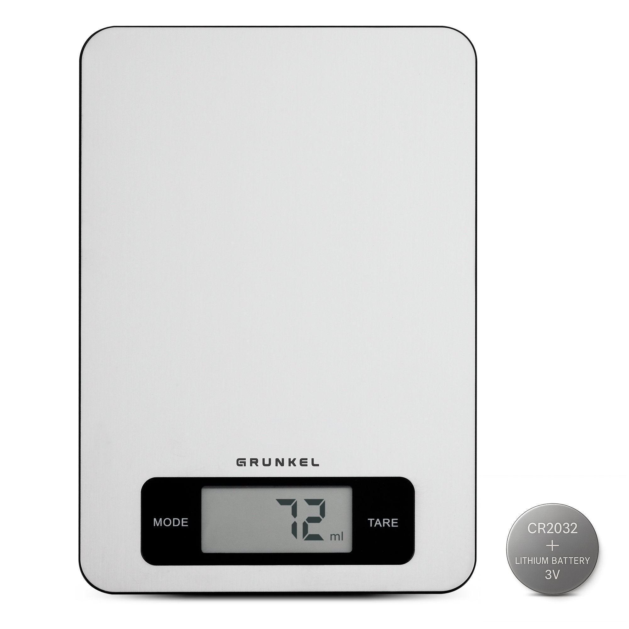 Báscula De Cocina Electrónica Grunkel Bc-Cookxt Hasta 5kg Plata