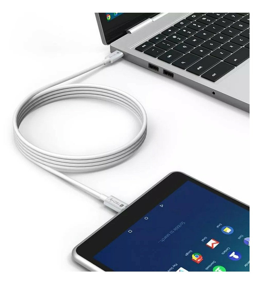 EAN 8059018365870 - Techly ICOC-MU4-40G240W1 cable USB USB4 Gen 3x2 1 m USB C Blanco imagen 6