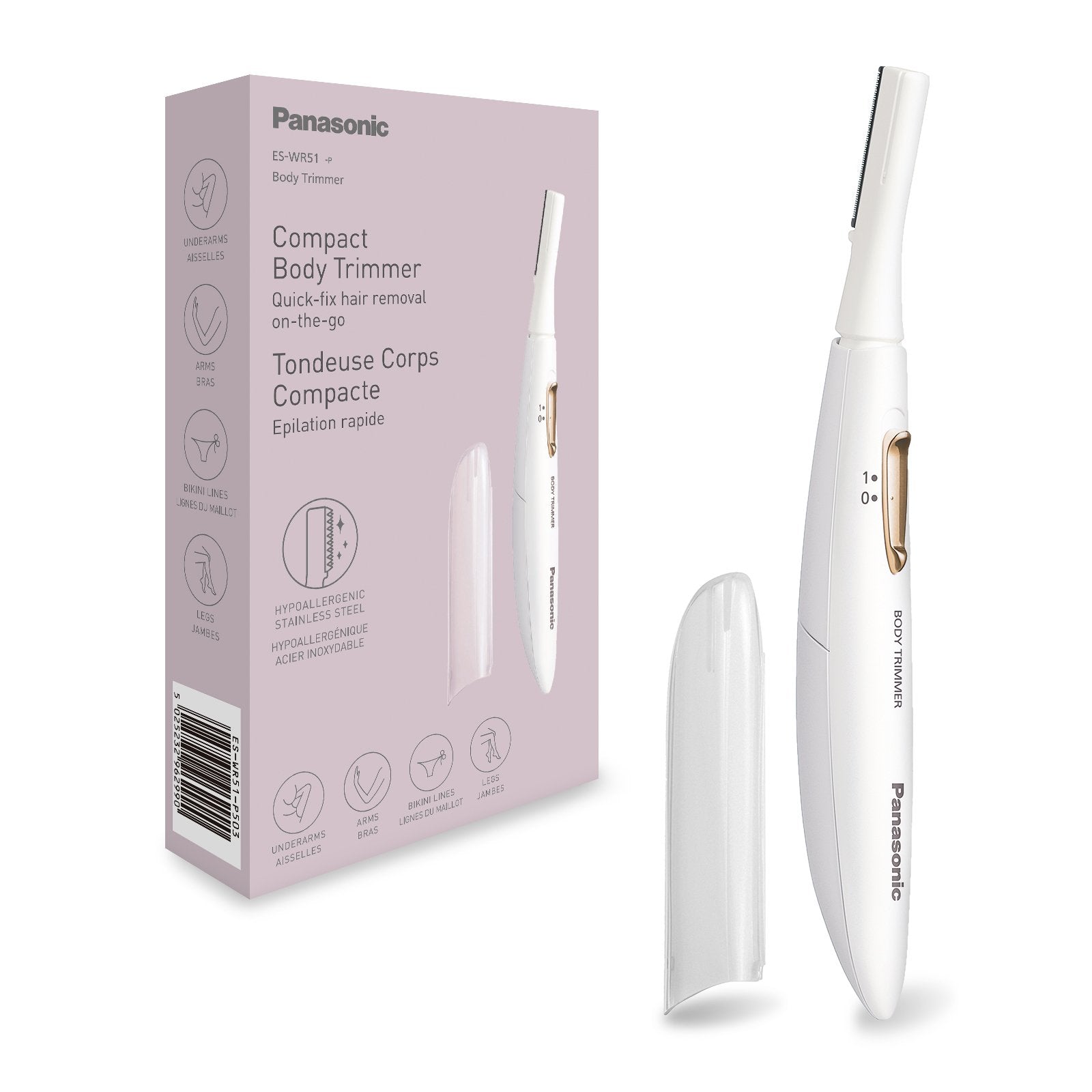 Panasonic Es-Wr51-P503 Recortadora Corporal Compacta, Blanco