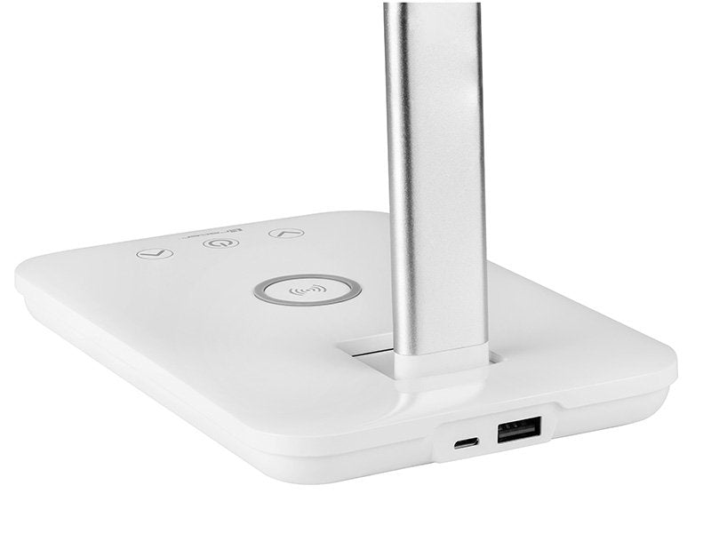 Lámpara De Escritorio Led Tracer Luna Con Cargador Inalámbrico 10w
