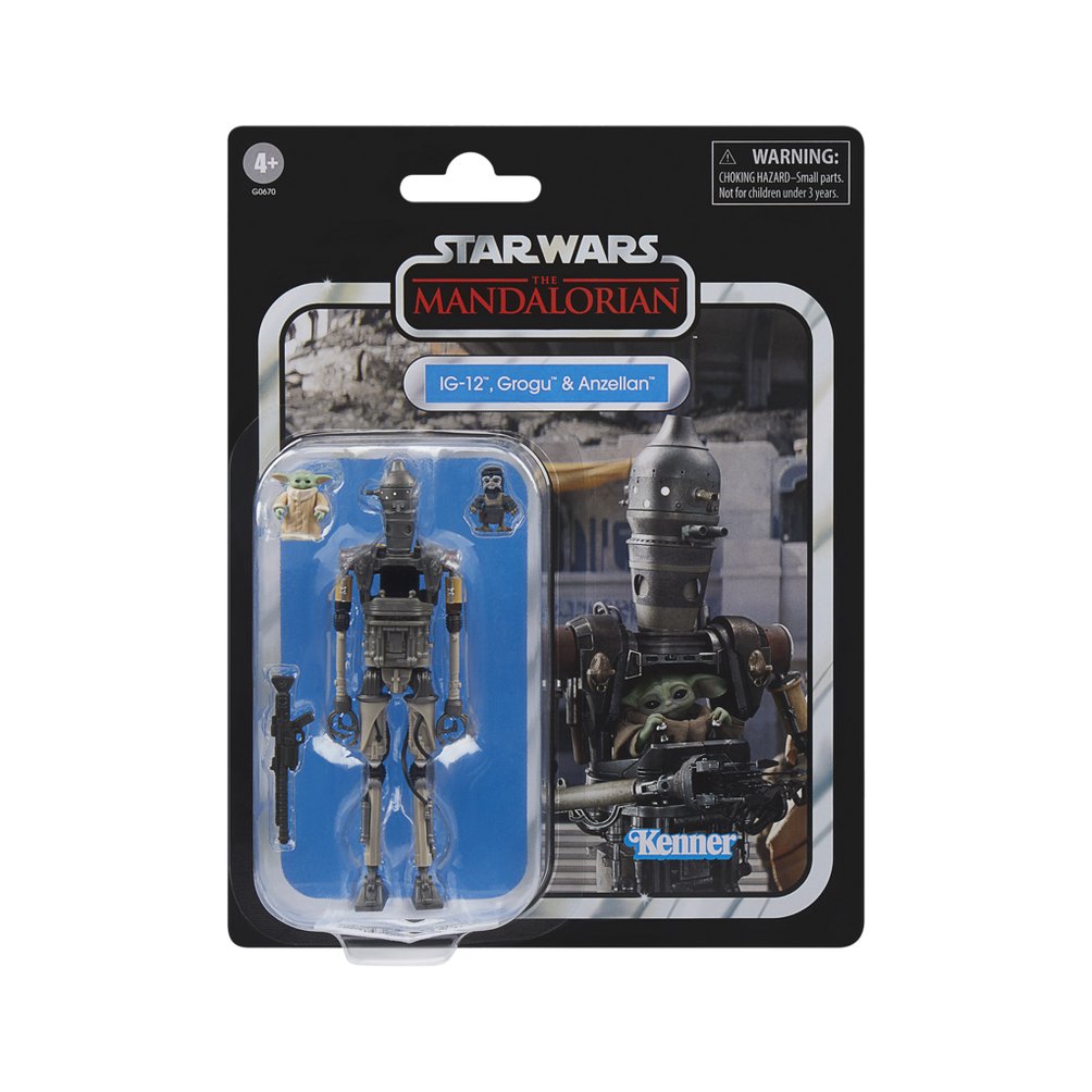 Figura Hasbro Star Wars The Mandalorian The Vintage Collection Ig 12 Grogu & Anzellan