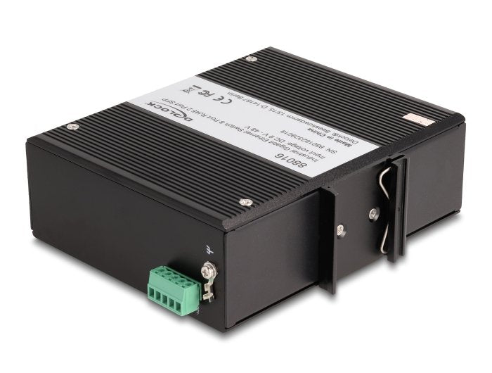 Delock 88016 Switch Gigabit Ethernet Industrial 8 Puertos Rj45 2 Puertos Sfp Para Carril Din