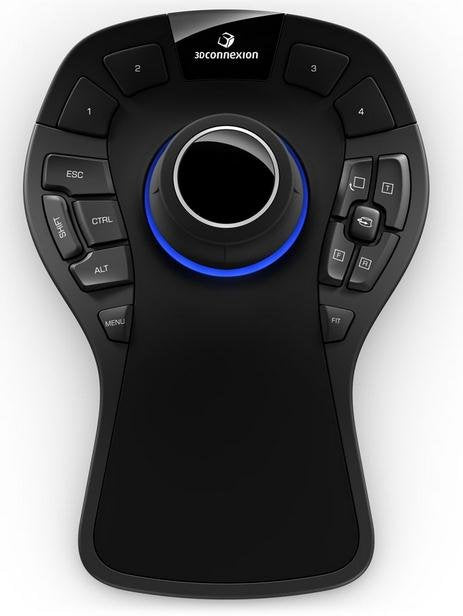 Raton 3dconnexion Spacemouse Pro Serie Profesional Usb Negro Gris 3dx-700040