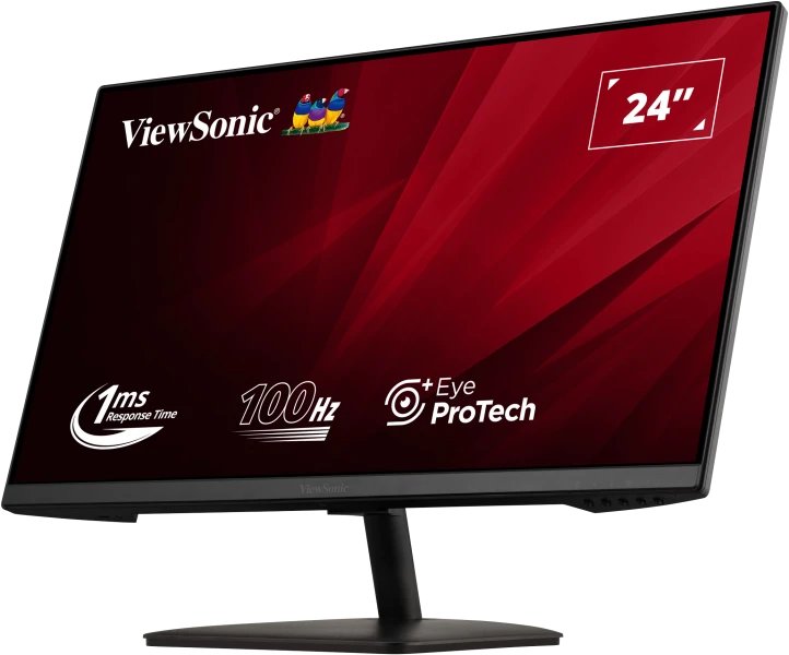 Monitor Led Ips 23.8  Viewsonic Va2408-Mhdb Negro Fhd 1xhdmi 1xvga 1xdp 1xusb-B 1xusb-A 2x2w Vesa