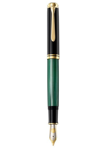 Pluma Estilográfica Pelikan Souverän M1000 Sw-Verde 18-K 750 M Caja De Regalo