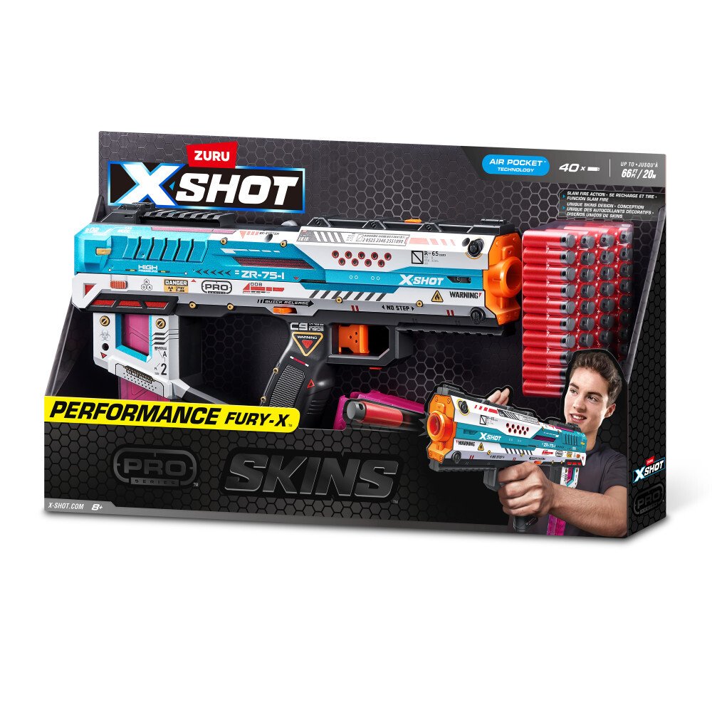 Zuru Xshot Skins Fury-X (Inkl. 40 Half-Darts) 36772