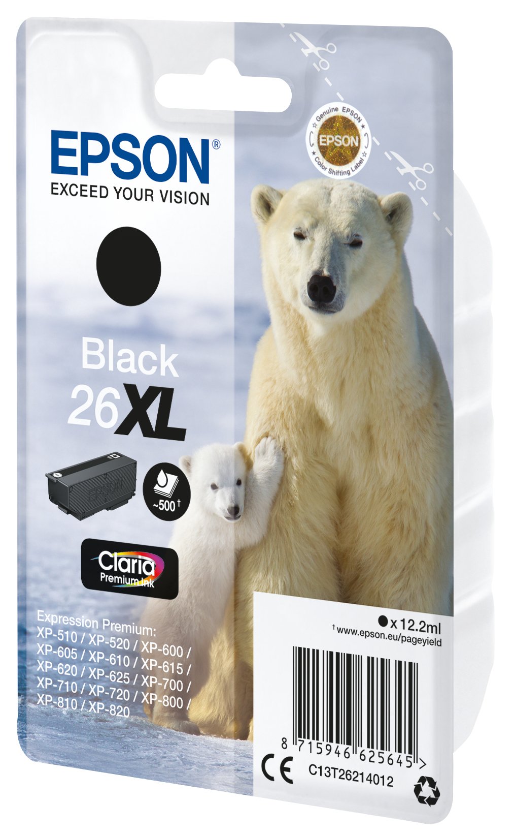 Tinta Original Epson 26 Xl Alta Capacidad Negro