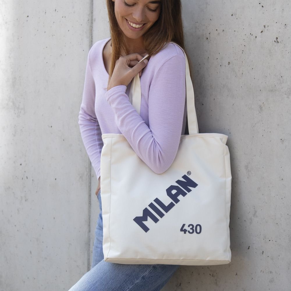 Milan Bolso Shopper Colección 430 Since 1918 Beige