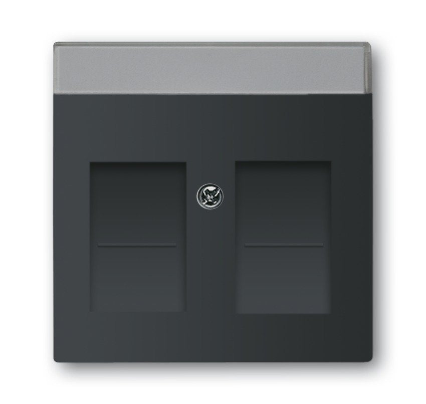Busch Jaeger 1800-885 Abdeckung F.Modular Jack M.Öffnungsschieber Future Linear Schwarz