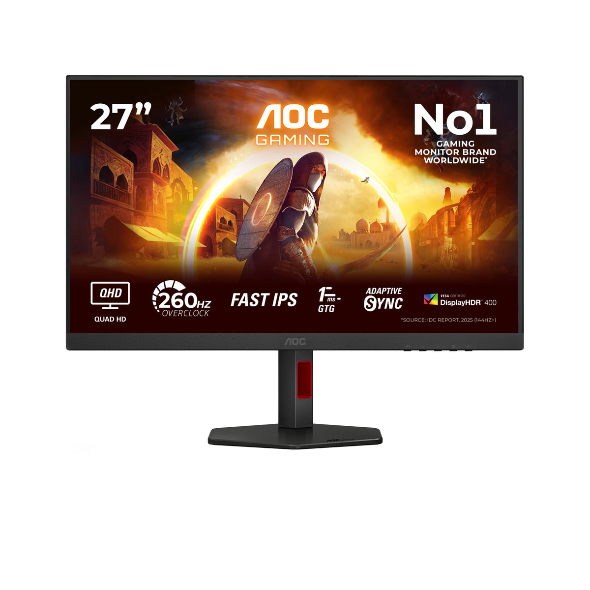 EAN 4038986182973 - AOC G4 Q27G4ZR pantalla para PC 68,6 cm (27") 2560 x 1440 Pixeles Quad HD LED Negro, Rojo imagen 1