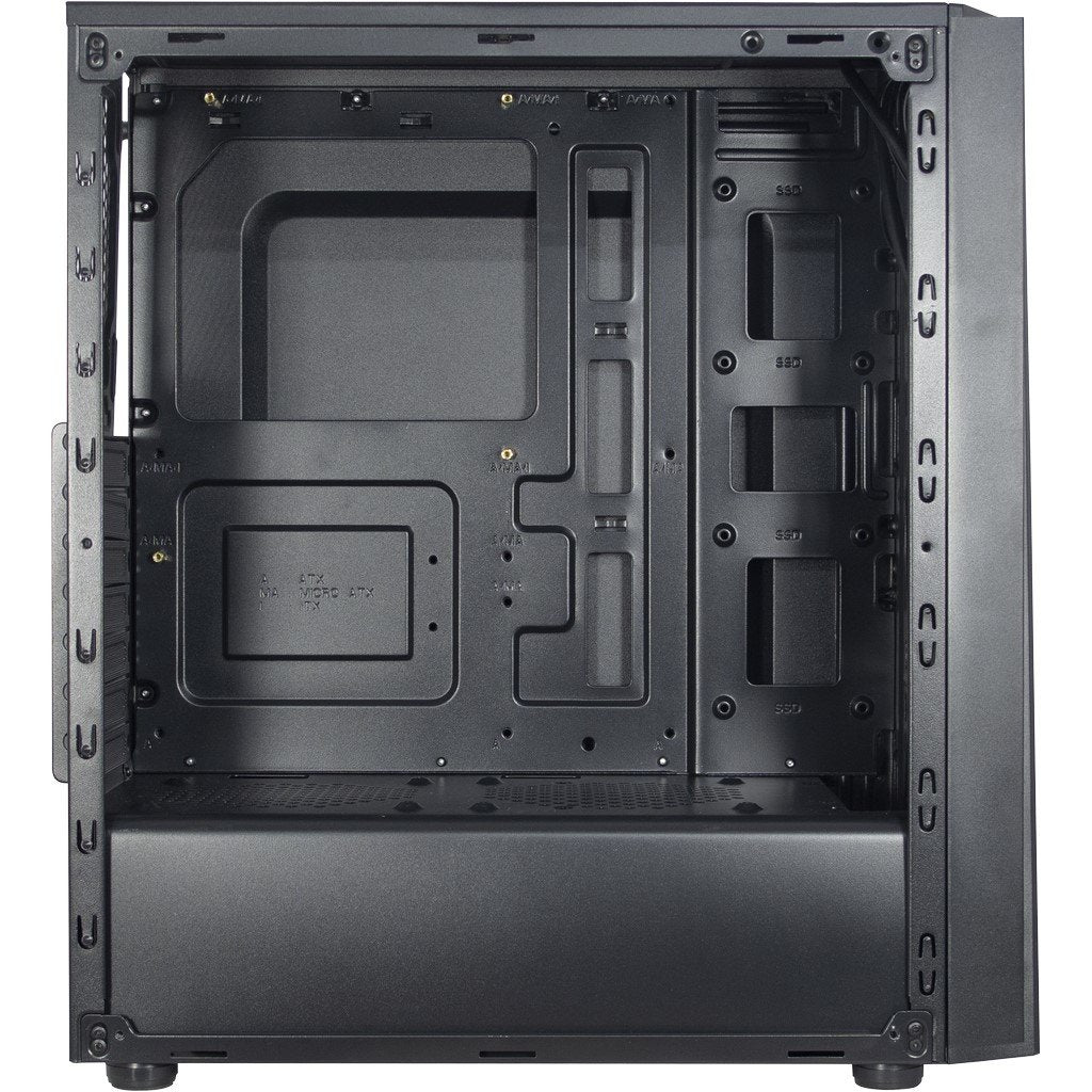 Caja Pc Inter-Tech T-11 Televen Lateral De Cristal Acrílico