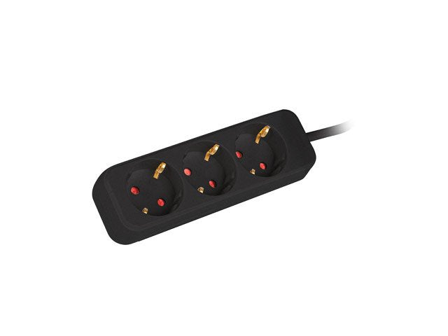 Regleta Lanberg 3 Tomas Schuko Negra 1.5m