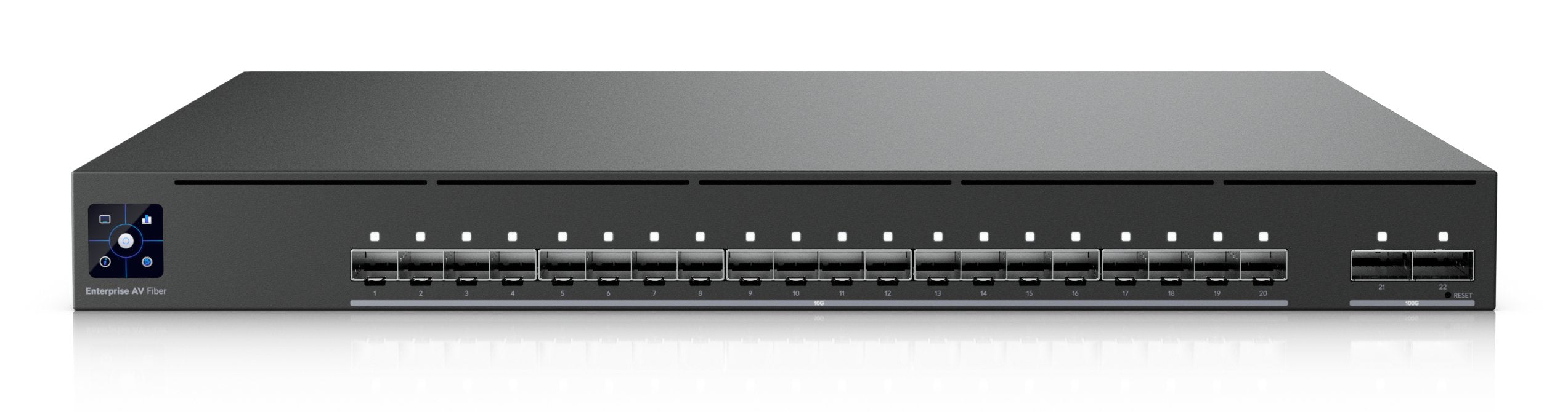 Av Switch Full Managed Layer3 22 Port 20x Sfp+ 2x Qsfp28 19 Unifi Eav-Fiber