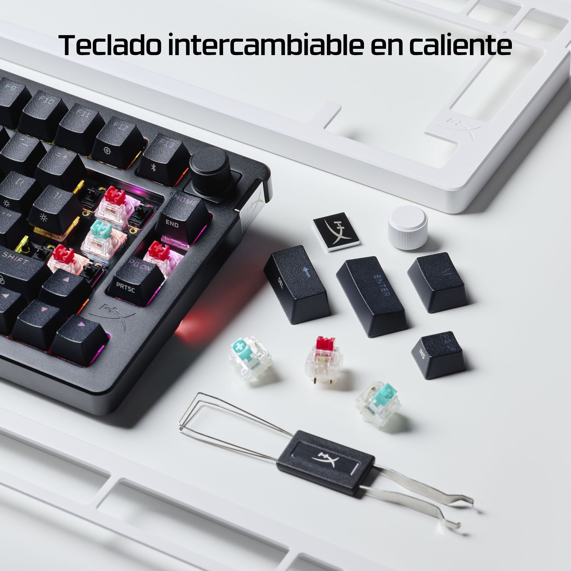 EAN 0197498745510 - HyperX Alloy Rise 75 Wireless Keyboard teclado Juego RF Wireless + Bluetooth Negro imagen 6