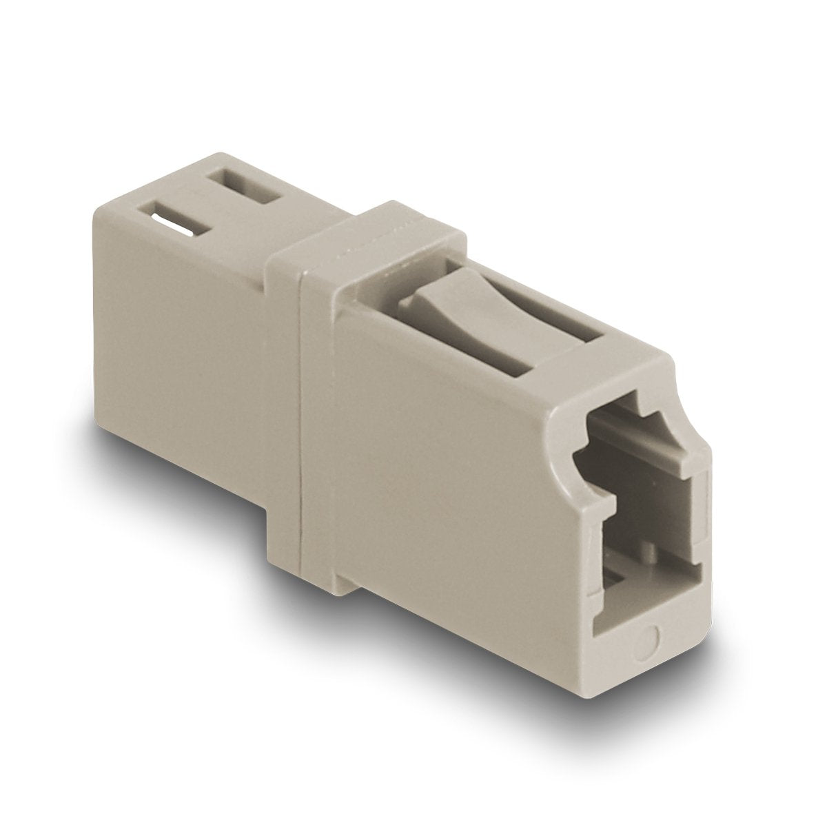 Delock 87986 Acoplador De Fibra Óptica Lc Simplex Hembra A Lc Simplex Hembra Om1/Om2 Beige